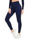 Amouna Training Women's Long High Waist Leggings Navy Blue