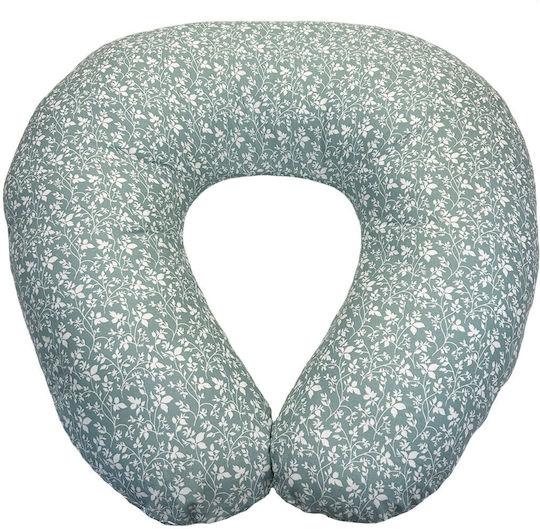 Bunny Bebe Multicolour Pregnancy and Breastfeeding Pillow Mint Flowers 60cm