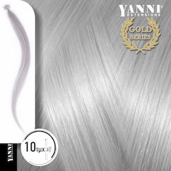Yanni Extensions Extension Κερατίνης με Φυσική Τρίχα σε Ασημί Χρώμα 50cm