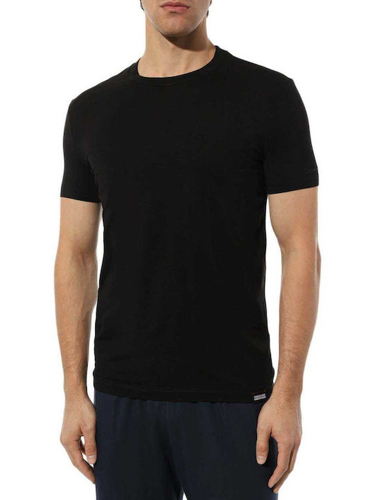 Dsquared2 Ανδρικό T-shirt Κοντομάνικο Μαύρο