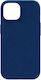 Njord Suede 360 Full Cover Plastic 2mm Albastru (iPhone 15 Pro)