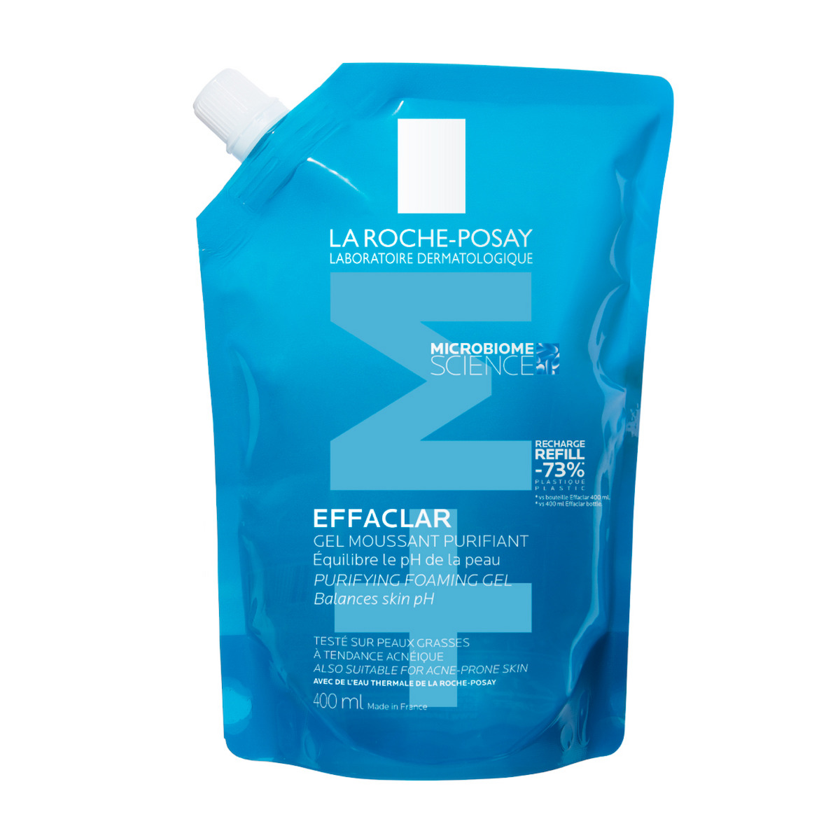 La Roche Posay Effaclar Gel Καθαρισμού Προσώπου Κατά των ατελειών & Έλεγχο λιπαρότητας Refill 400ml