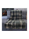 Linea Home Sibirische Decke Fleece Einzeln 150x200cm Grau
