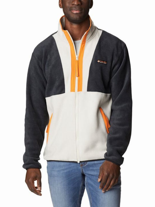 Columbia Ανδρική Ζακέτα Fleece με Φερμουάρ Μαύρη