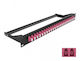 DeLock Οπτικό Patch Panel για Rack 1U 19" 48 Θυρών Μαύρο