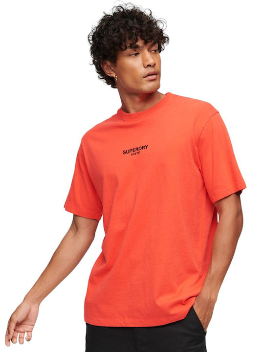 Superdry M D3 Sdcd Спортна тениска Червен