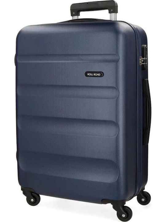 Movom Abs Großer Reisekoffer Hartschalen Navy Blue mit 4 Räder Höhe 75cm