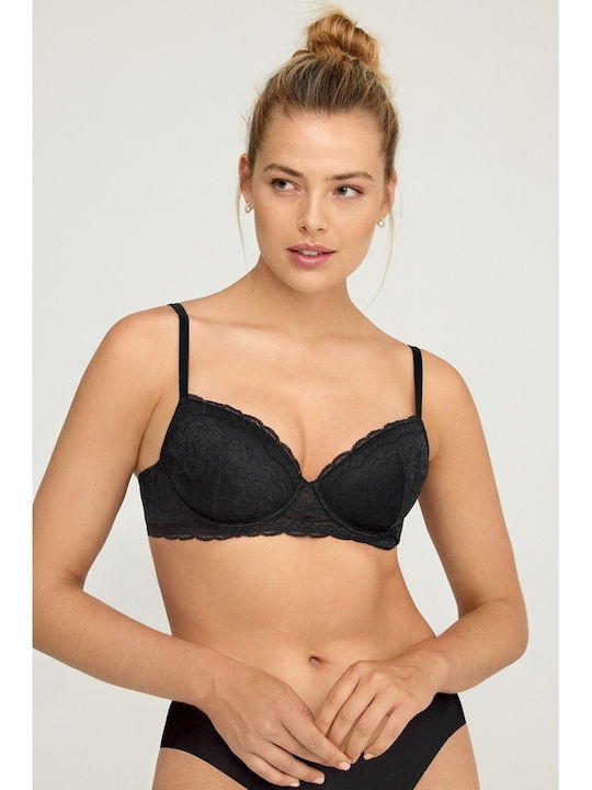 Promise Bra with Light Padding Underwire Black