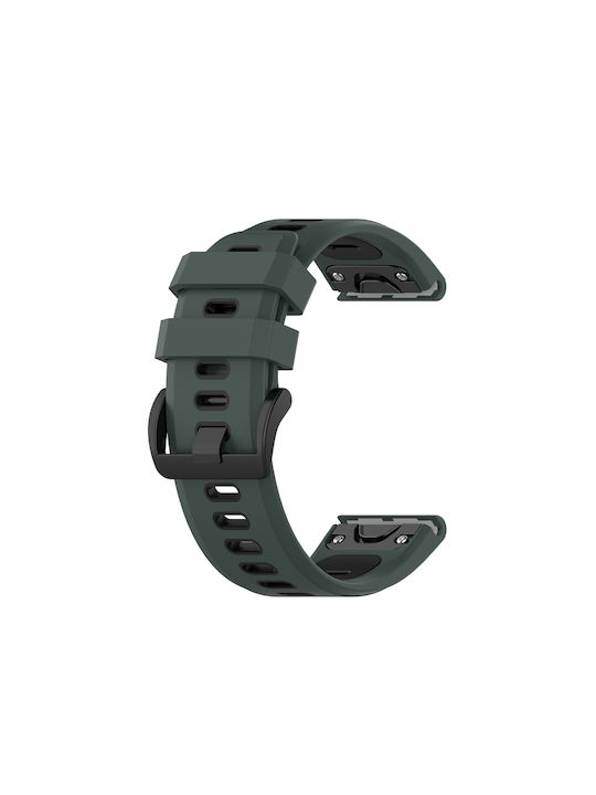 Two-color Λουράκι Σιλικόνης Πράσινο (Garmin Fenix 7S)