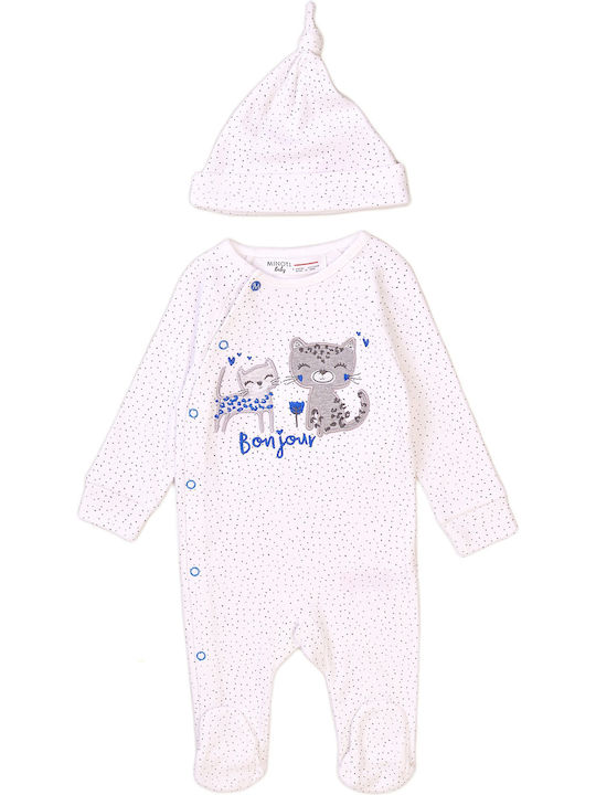 Minoti Baby-Strampler Weiß Minoti Baby-Strampler Weiß