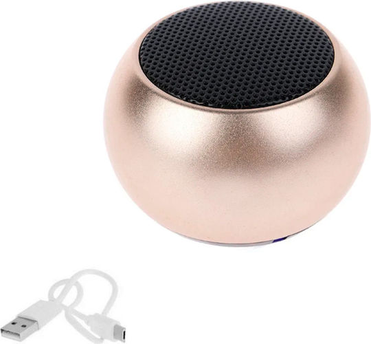 Mini Ηχείο Bluetooth 3W με Διάρκεια Μπαταρίας έως 4 ώρες Χρυσό