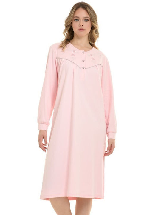 Primavera Winter Women's Nightdress Pink