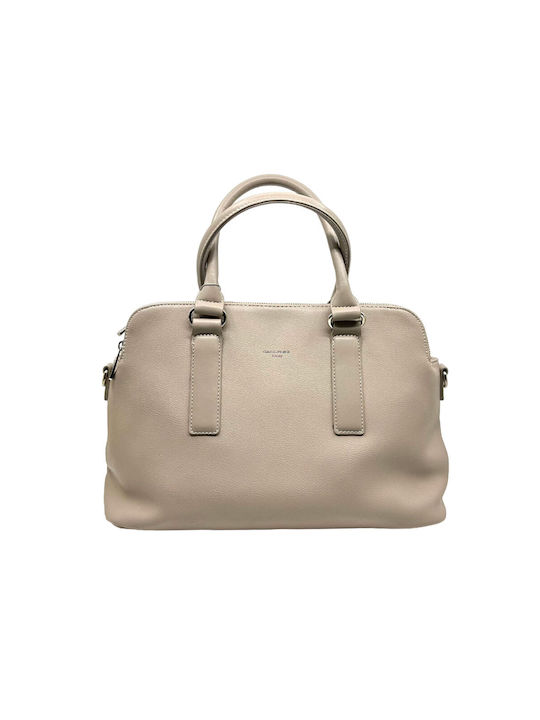 Queen Accessories Damen Tasche Hand Beige