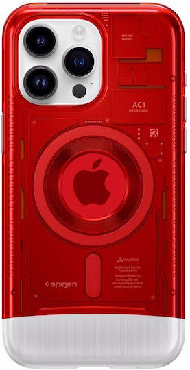 Spigen Classic C1 Magfit Back Cover Plastic Red (iPhone 15 Pro)