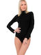 Frauen Bodysuit Black