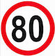 Self-Adhesive Speed Limit Sign 80 15cm 1pc