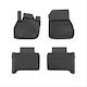 Frogum Set of Front and Rear Mats 4pcs Tray Type for Renault Zoe 2012 Black