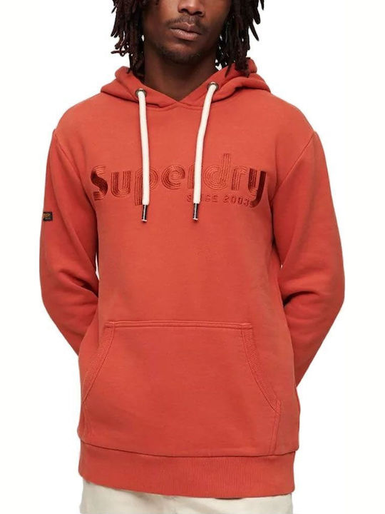 Superdry Sweatshirt with Hood Red