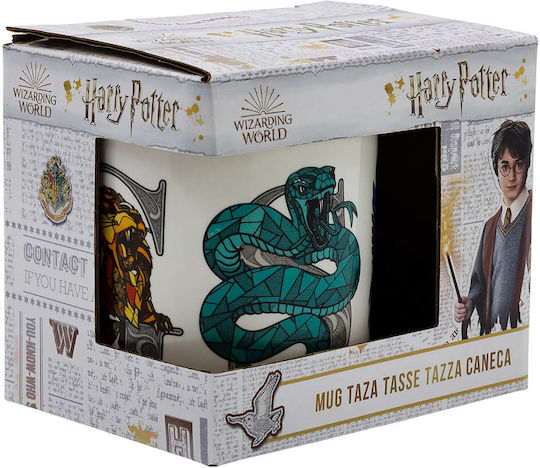 Harry Potter Hogwarts Κούπα Κεραμική Λευκή 300ml