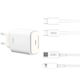 XO Charger with USB-C Port and Cable USB-C - Lightning 20W Power Delivery Whites (L90B)