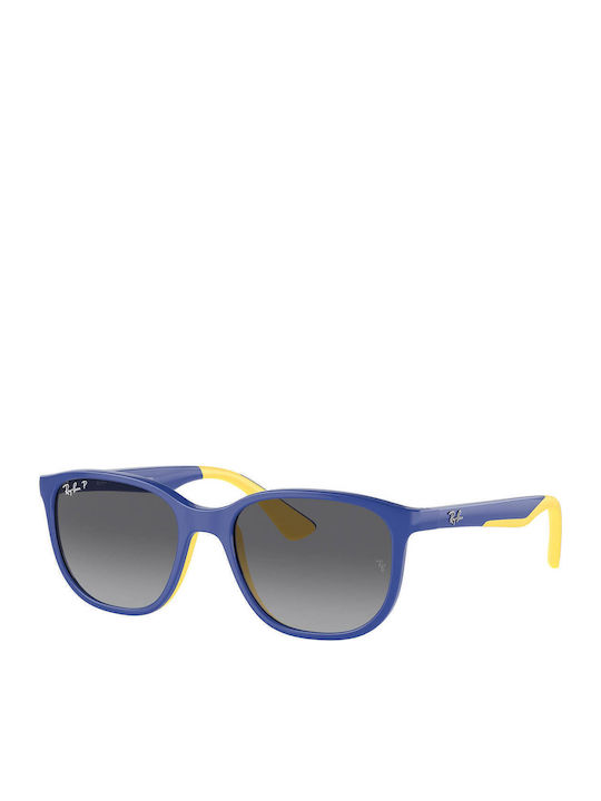 Ray Ban Унисекс Слънчеви Очила Синя Пластмасова Рамка и Сиви Поляризирани Стъкла RB9078S 7132T3