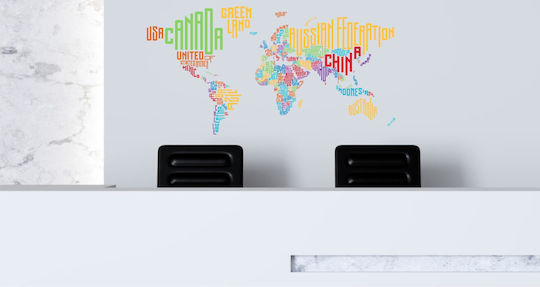 UrbanStickers Sticker Wall Travel Office Multicolour 37838 1pcs