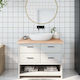vidaXL Countertop without Sink L100xW60xH4cm Raw solid wood