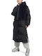 Keeley Faux Κοντό Γυναικείο Puffer Μπουφάν για Χειμώνα Black
