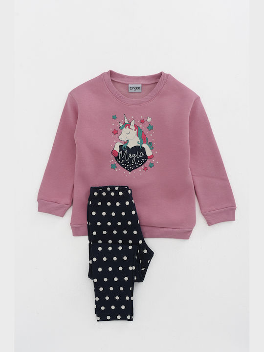 Trax Kinder Set mit Leggings Winter 2Stück Rosa