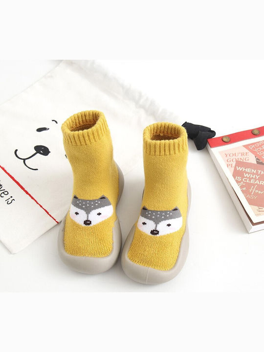 Childrenland Kinderstrümpfe Hausschuh-Socken Gelb