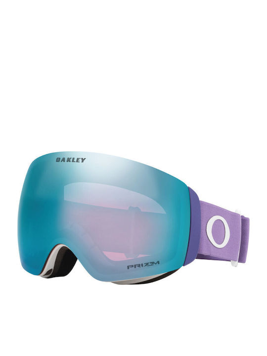 Oakley Flight Deck M Ski- & Snowboardbrille Erwachsene Lila mit Linse in Blau Farbe