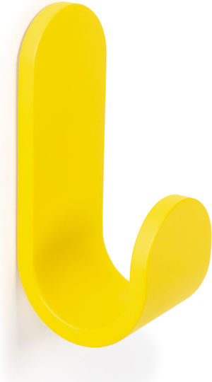 Viefe Wall Hanger Plastic Yellow 4x4.7x10cm
