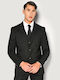 Men's Winter Suit Jacket Regular Fit Black