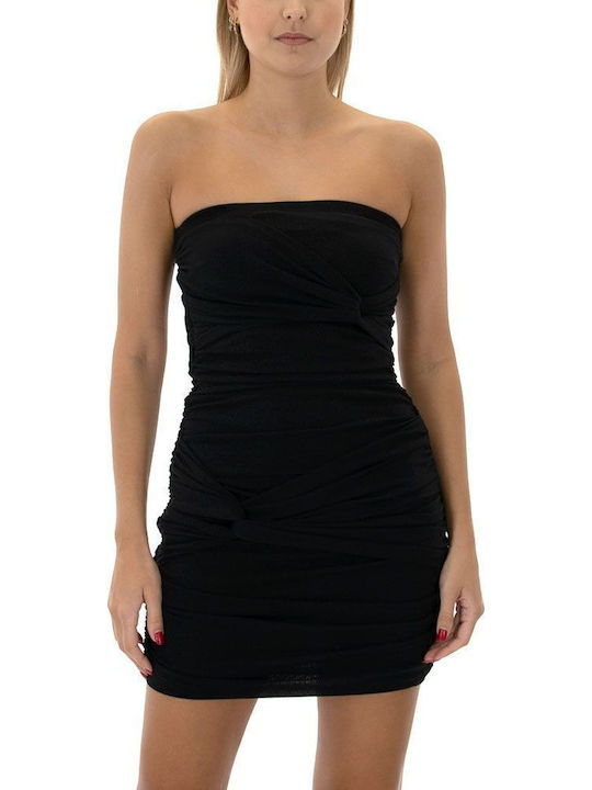 MY T Καλοκαιρινό Mini Βραδινό Φόρεμα Strapless ...