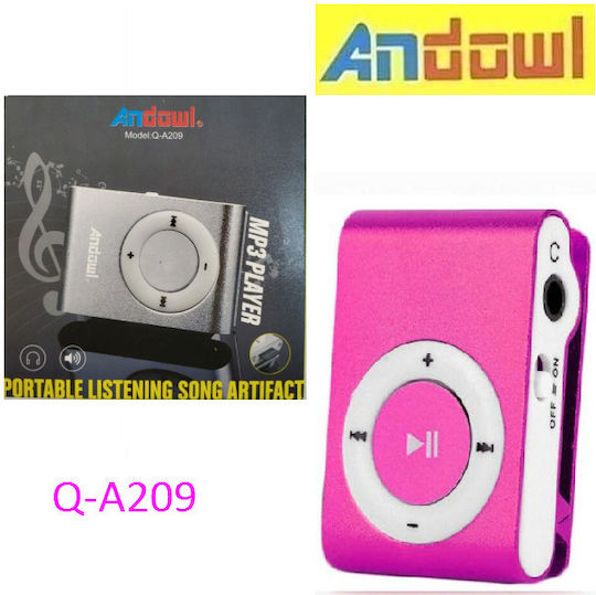 Andowl MP3 Player (16GB) Ροζ