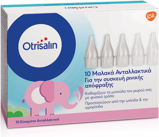 Otrisalin Soft Nasal Aspirator Refills Ρινικές Πλύσεις για Βρέφη 10τμχ