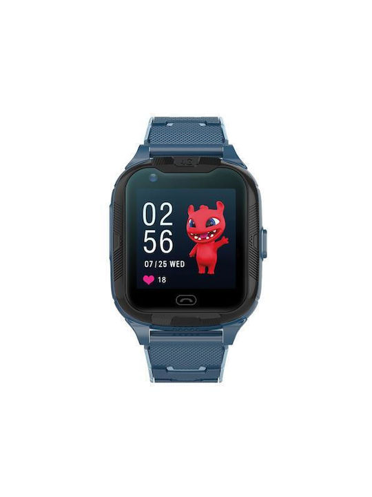 Maxlife Kinder Smartwatch mit GPS und Kautschuk/Plastik Armband Blau