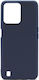 Matt Umschlag Rückseite Silikon Blau (Nokia C31Realme C31)
