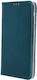 Smart Задна корица Кожа Магнитен Зелен (Oppo A57 4G)