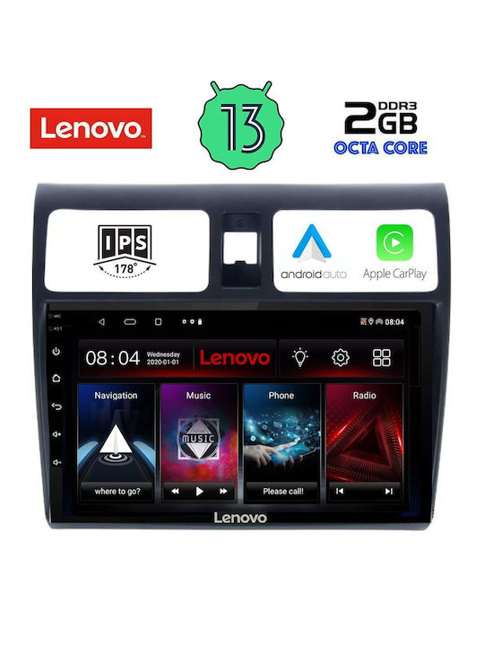Lenovo Sistem Audio Auto pentru Suzuki Rapid 2005-2011 (Bluetooth/USB/WiFi/GPS/Apple-Carplay/Android-Auto) cu Ecran Tactil 10"
