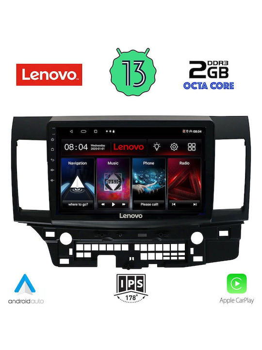 Lenovo Car-Audiosystem für Mitsubishi Lancer 2008> (Bluetooth/USB/WiFi/GPS/Apple-Carplay/Android-Auto) mit Touchscreen 10"