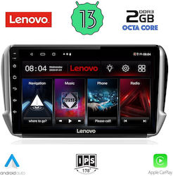 Lenovo Sistem Audio Auto pentru Peugeot 208 2012-2021 (Bluetooth/USB/WiFi/GPS/Apple-Carplay/Android-Auto) cu Ecran Tactil 10"