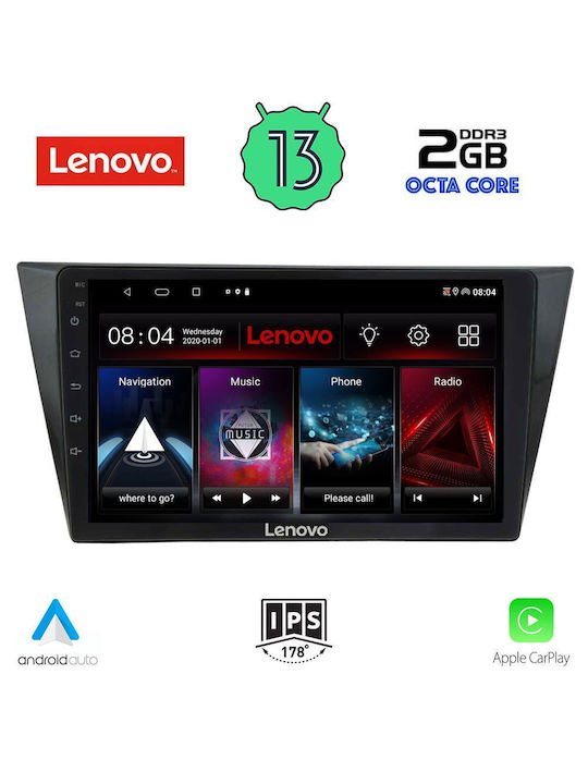 Lenovo Ηχοσύστημα Αυτοκινήτου για Volkswagen Tiguan 2016> (Bluetooth/USB/WiFi/GPS/Apple-Carplay/Android-Auto) με Οθόνη Αφής 10"