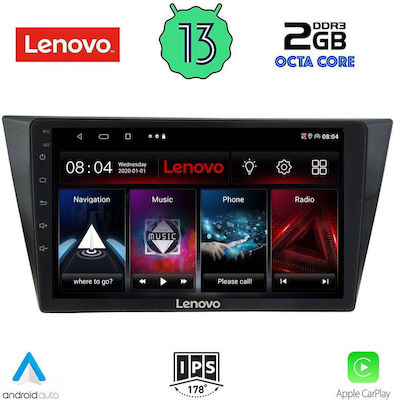 Lenovo Sistem Audio Auto pentru Volkswagen Tiguan 2016> (Bluetooth/USB/WiFi/GPS/Apple-Carplay/Android-Auto) cu Ecran Tactil 10"