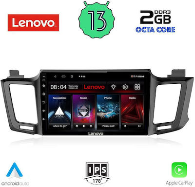Lenovo Sistem Audio Auto pentru Toyota RAV 4 2013-2019 (Bluetooth/USB/WiFi/GPS/Apple-Carplay/Android-Auto) cu Ecran Tactil 10"