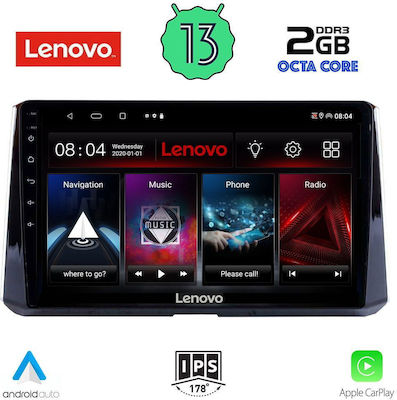 Lenovo Car-Audiosystem für Toyota Korolla 2019> (Bluetooth/USB/WiFi/GPS/Apple-Carplay/Android-Auto) mit Touchscreen 10"
