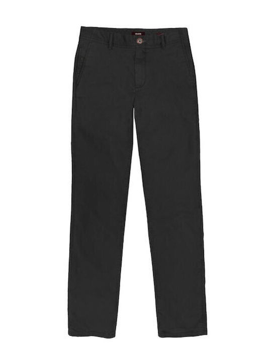 Double Herrenhose Chino Elastisch Schwarz