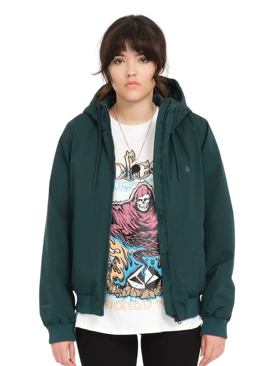Volcom Wernan Scurtă Jachetă de femei Puffer Verde