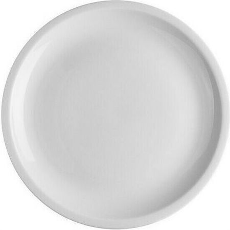 XM-Casa Plate Shallow made of Porcelain White with Diameter 25cm 6pcs
