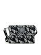 Leder Damentasche Schultertasche Black Bird